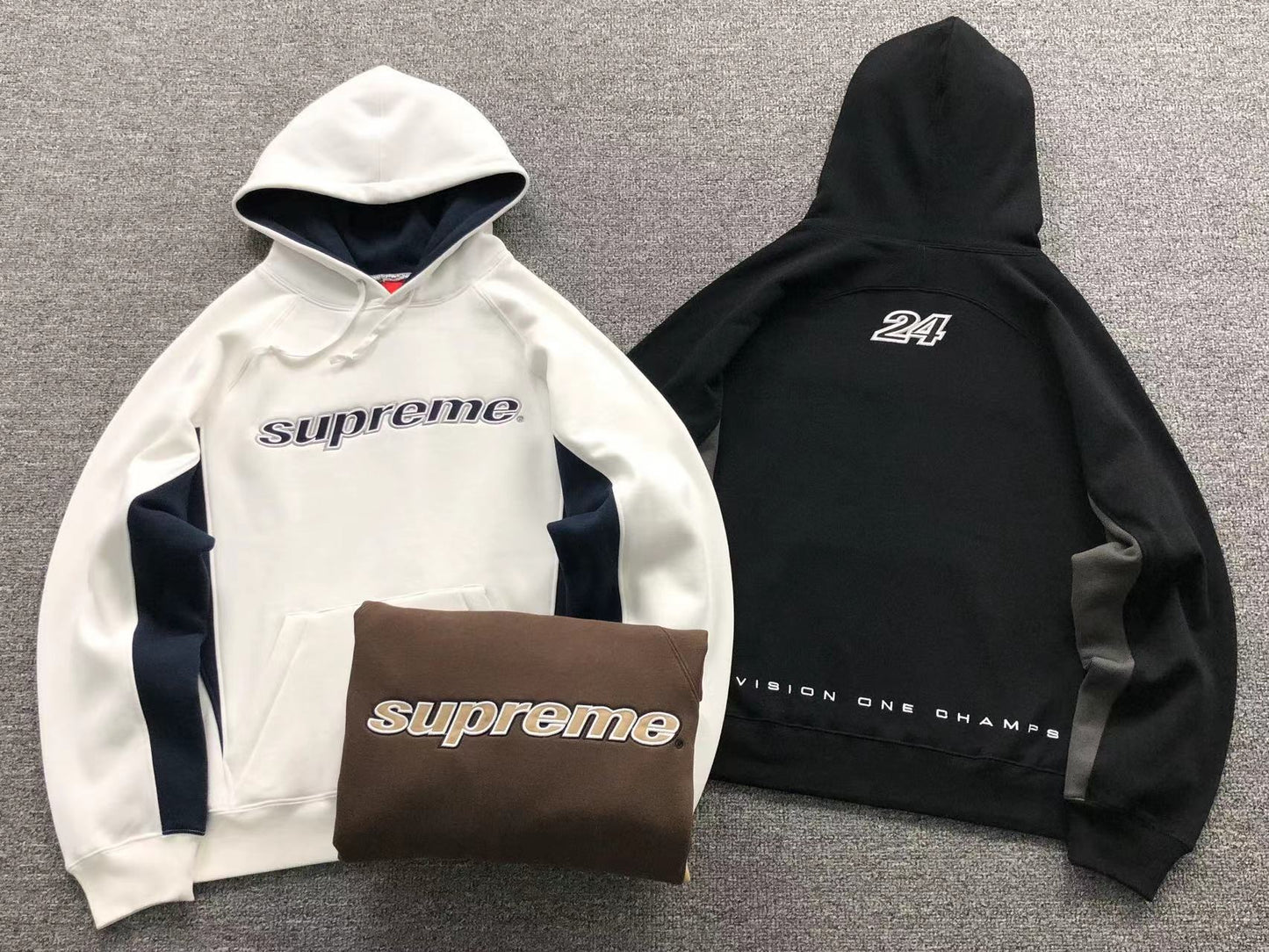 Supreme Division Hoodie Brown