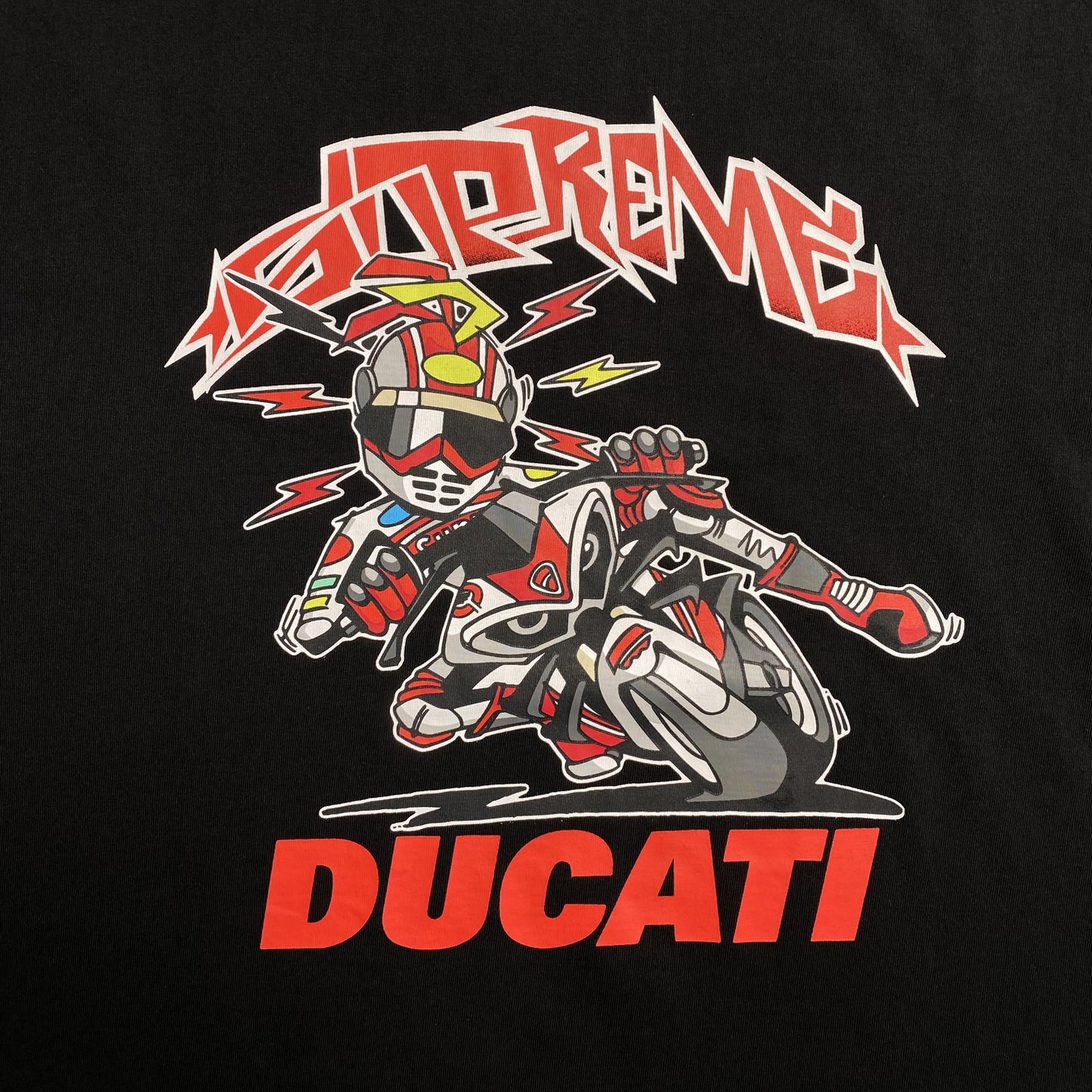 SUPREME DUCATI BIKE TEE BLACK