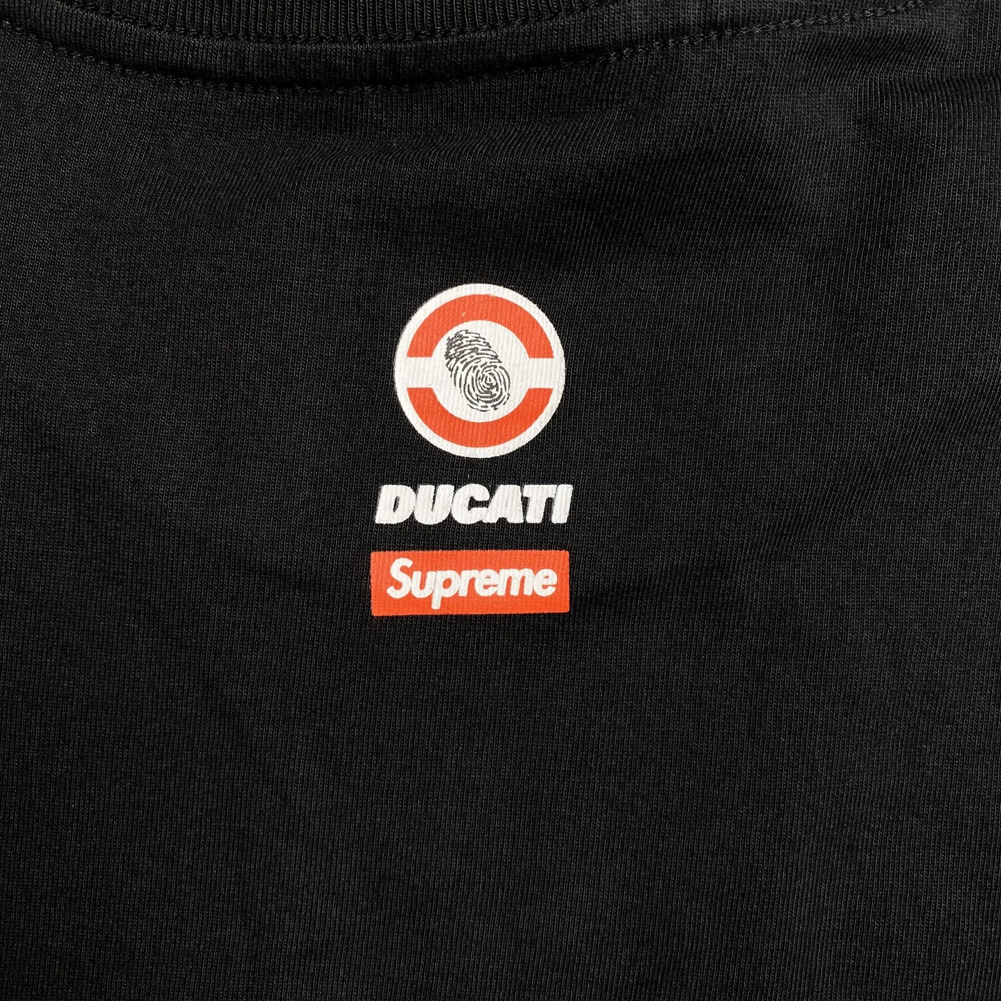 SUPREME DUCATI BIKE TEE BLACK