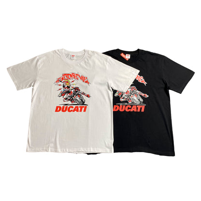 SUPREME DUCATI BIKE TEE BLACK