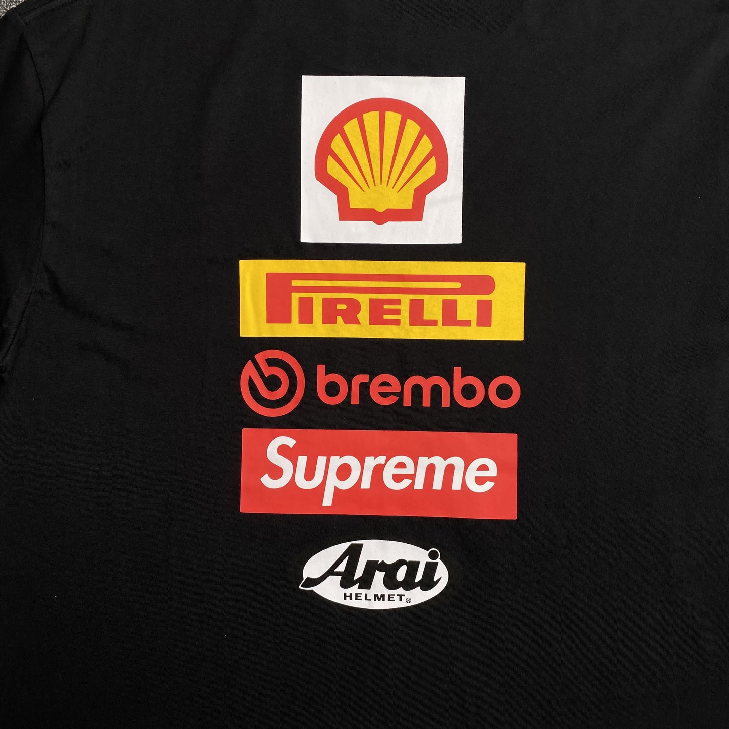 SUPREME DUCATI LOGO TEE BLACK