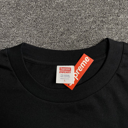 SUPREME DUCATI LOGO TEE BLACK
