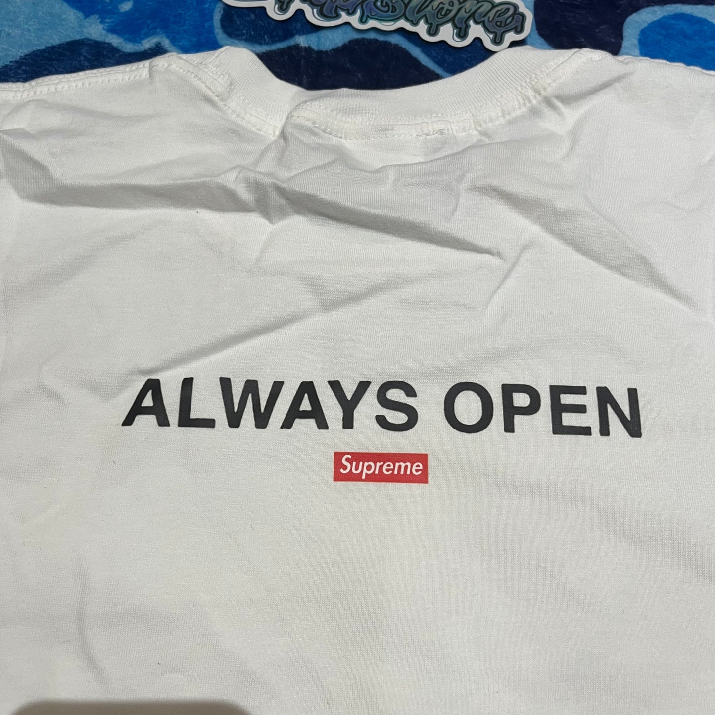 SUPREME GAS TEE BLACK