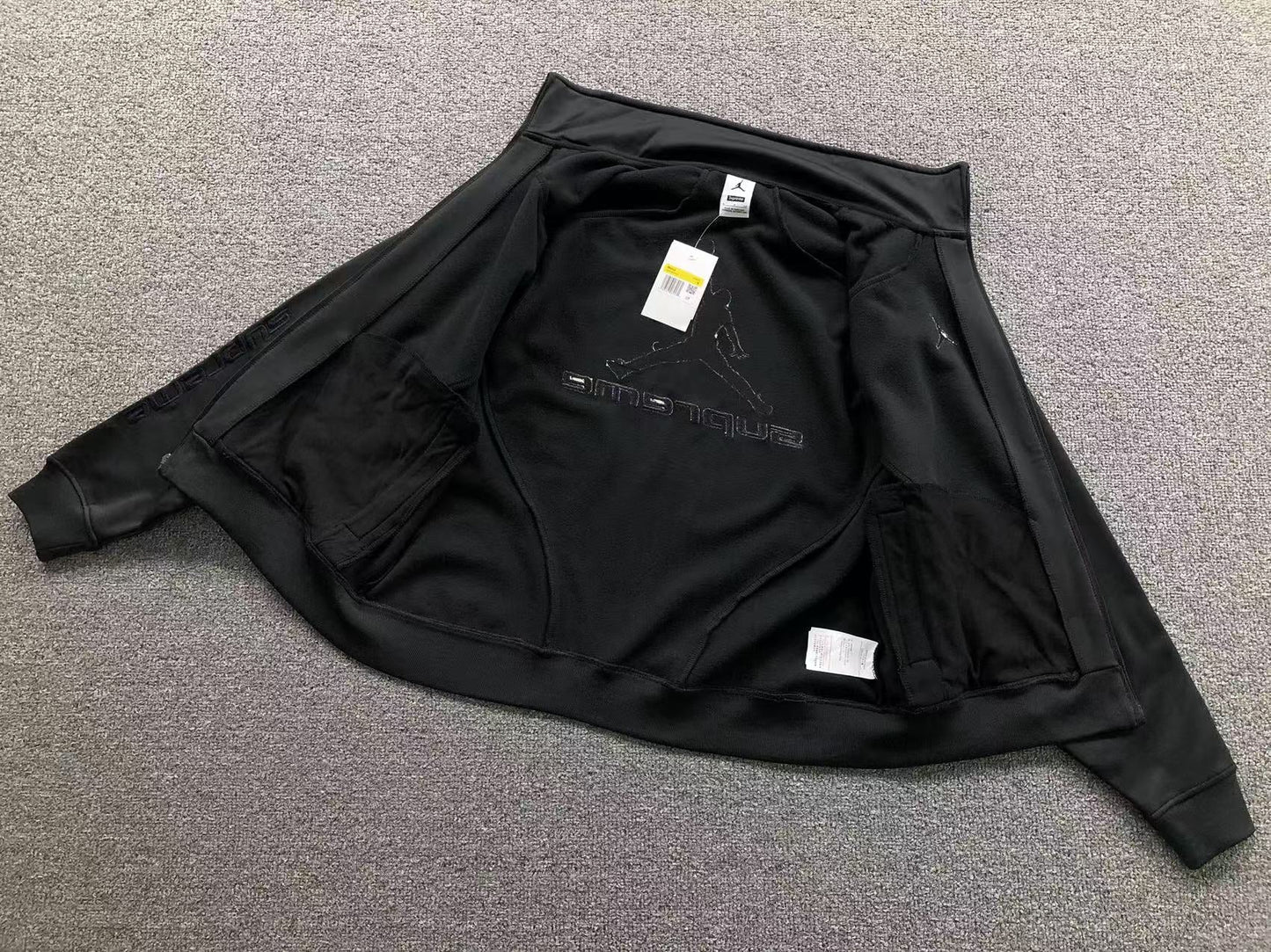 Supreme Jordan Tricot Track Jacket Black