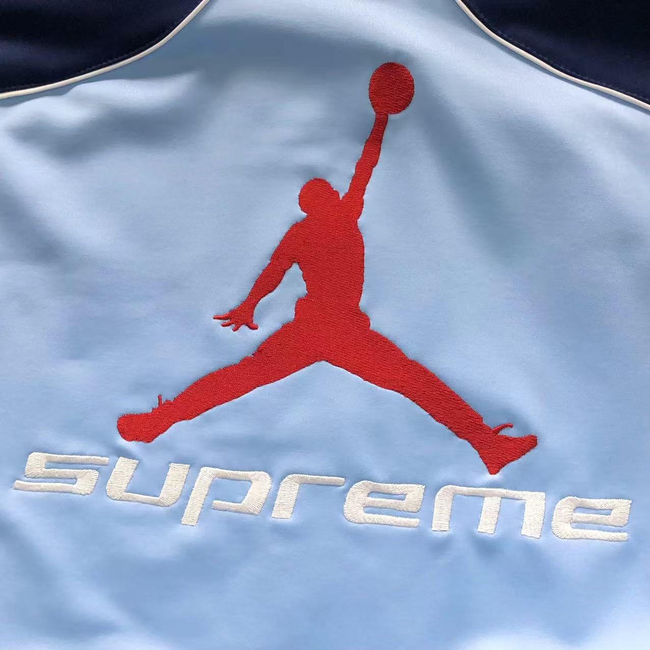 Supreme Jordan Tricot Track Jacket Light Blue