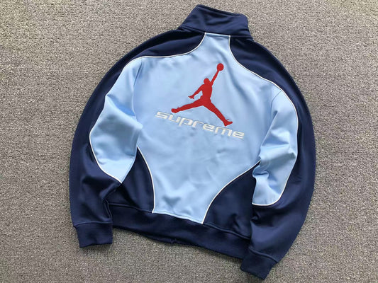 Supreme Jordan Tricot Track Jacket Light Blue