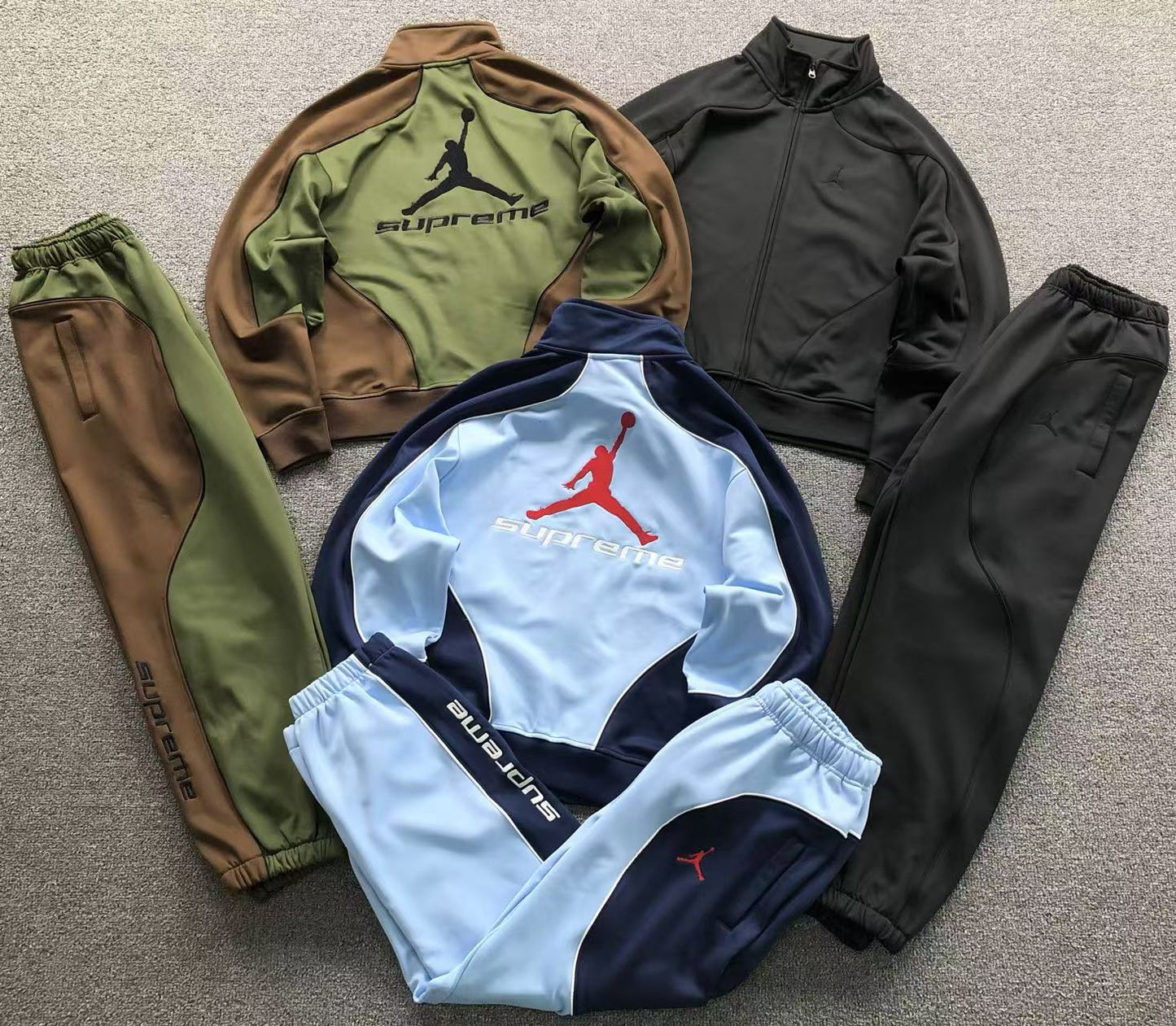 Supreme Jordan Tricot Track Jacket Olive