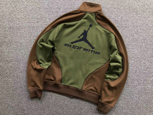 Supreme Jordan Tricot Track Jacket Olive