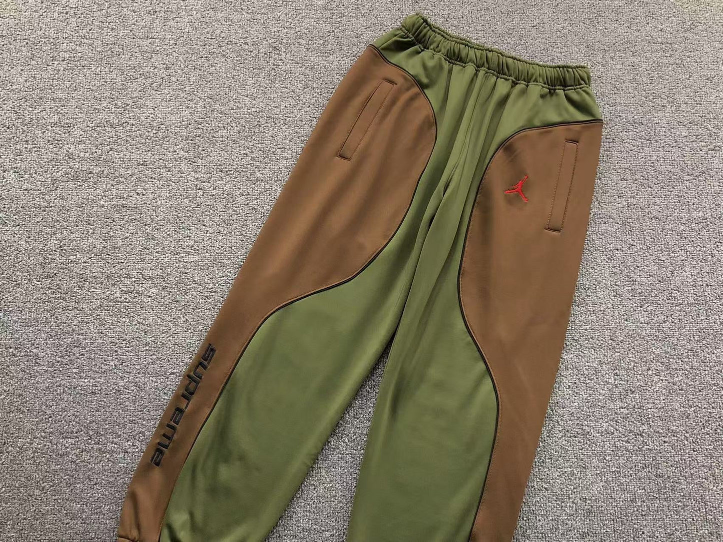 Supreme Jordan Tricot Track Pants Olive