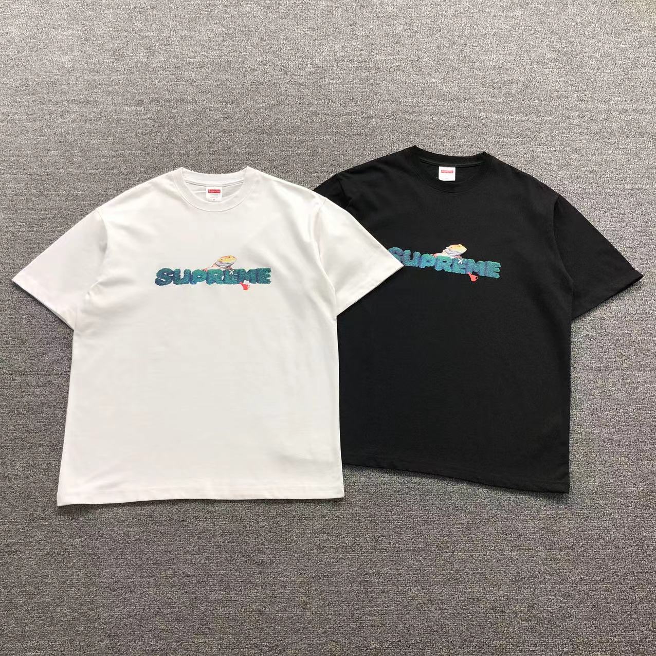 SUPREME LIZARD TEE WHITE