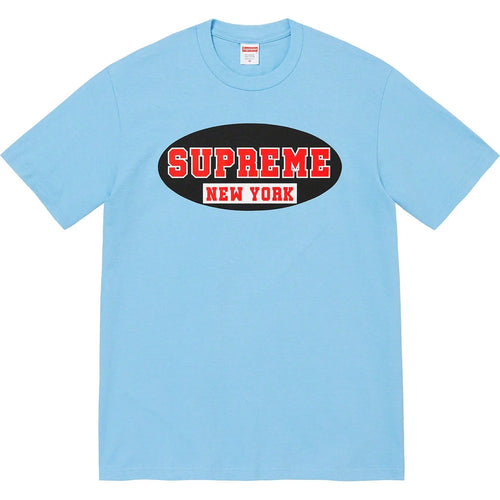SUPREME NEW YORK TEE BRIGHT BLUE