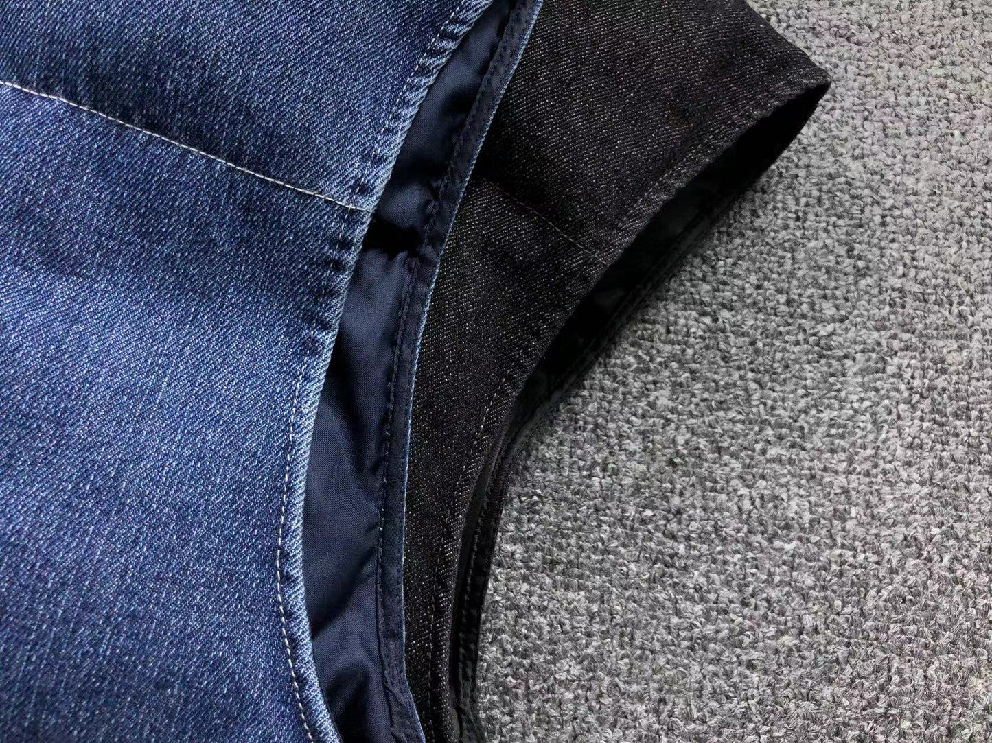 Supreme Nike Denim Puffer Vest Indigo
