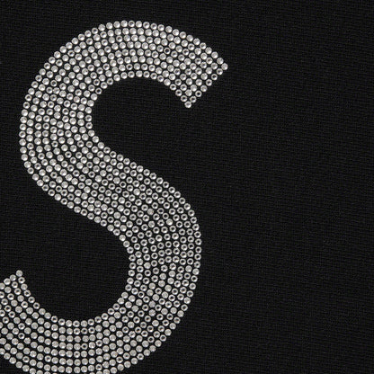 SUPREME SWAROVSKI S LOGO HOODIE BLACK