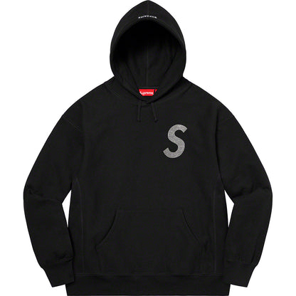SUPREME SWAROVSKI S LOGO HOODIE BLACK