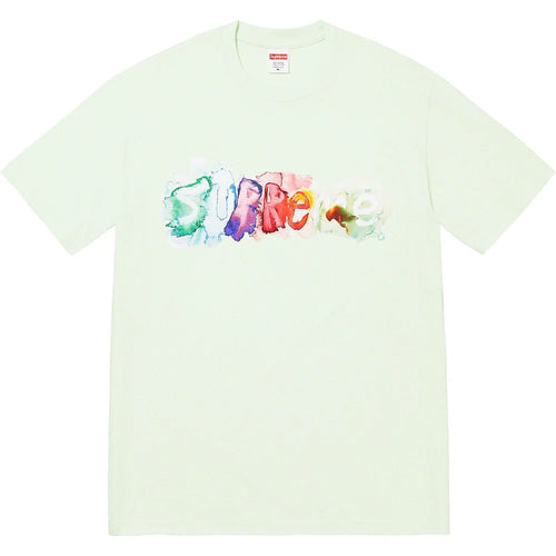 SUPREME WATERCOLOR TEE PALE GREEN