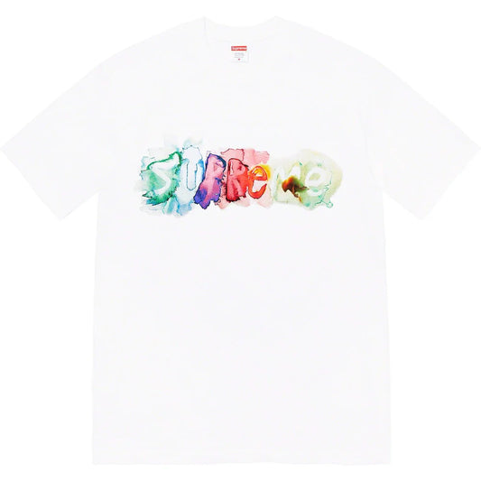 SUPREME WATERCOLOR TEE WHITE