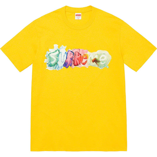SUPREME WATERCOLOR TEE YELLOW