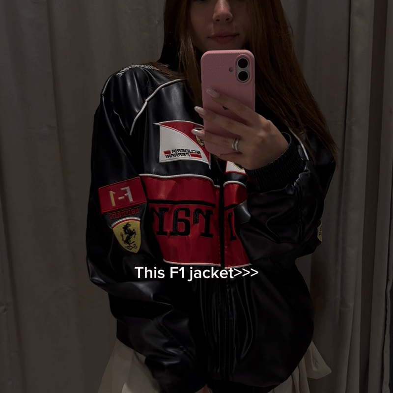 FERRARI F1 LEATHER JACKET