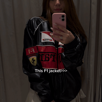 FERRARI F1 LEATHER JACKET