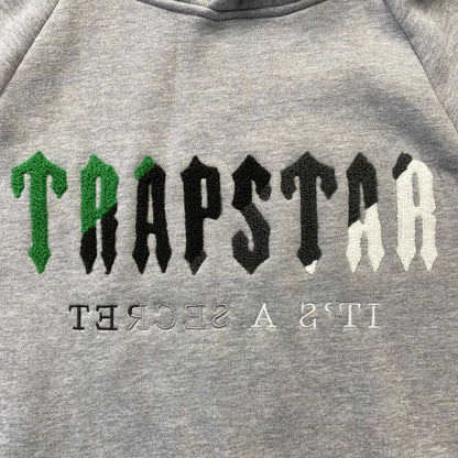 TRAPSTAR CHENILLE DECODED TRACKSUIT GREY GREEN