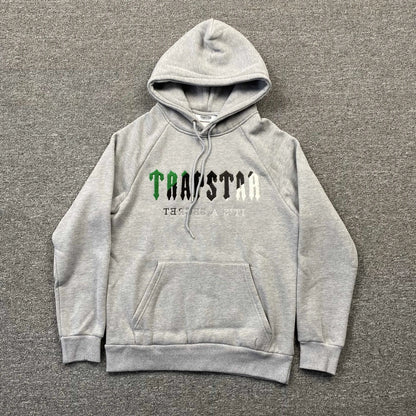 TRAPSTAR CHENILLE DECODED TRACKSUIT GREY GREEN