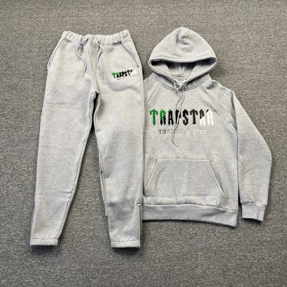 TRAPSTAR CHENILLE DECODED TRACKSUIT GREY GREEN