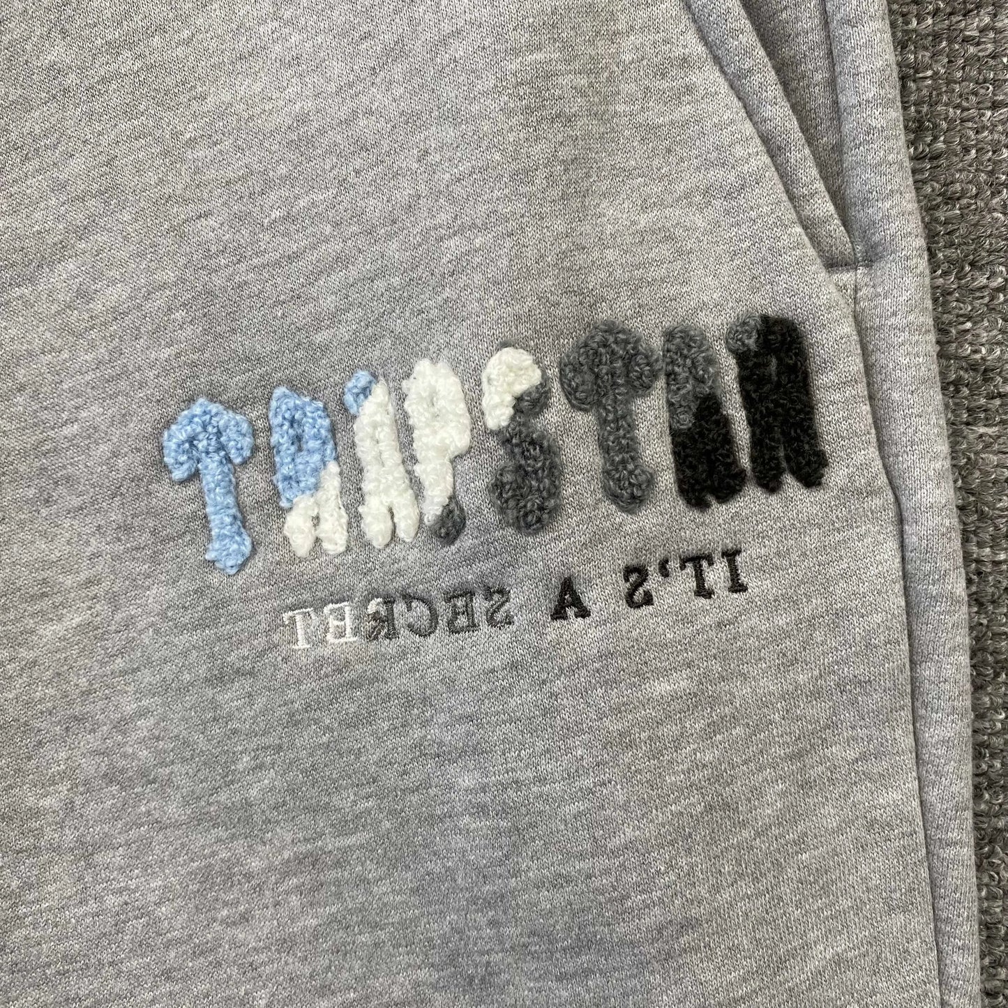 TRAPSTAR CHENILLE DECODED TRACKSUIT GREY ICE FLAVOURS