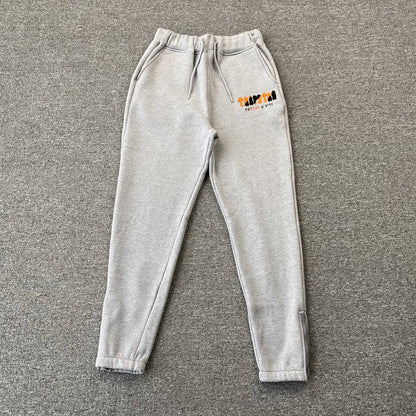 TRAPSTAR CHENILLE DECODED TRACKSUIT GREY ORANGE