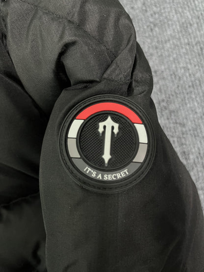 Trapstar Decoded Hooded 2.0 Puffer Jacket Black Red