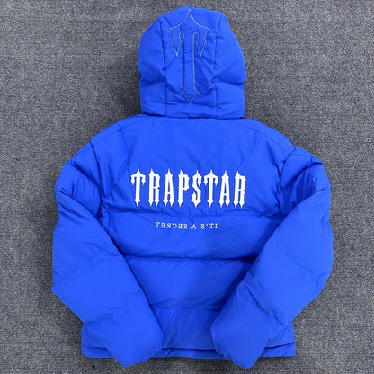 Trapstar Decoded Hooded 2.0 Puffer Jacket Dazzling Blue