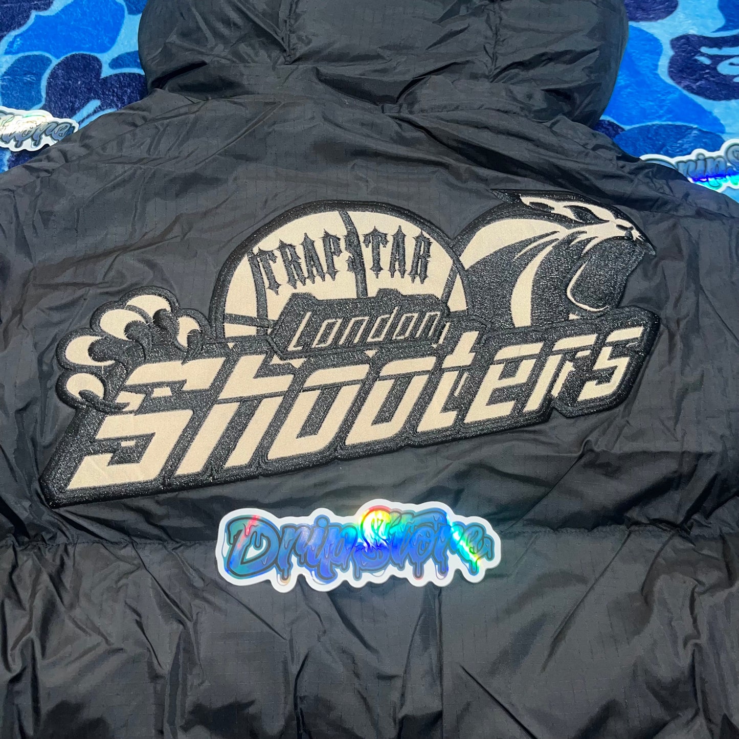 Trapstar Shooters Hooded Puffer Blackout